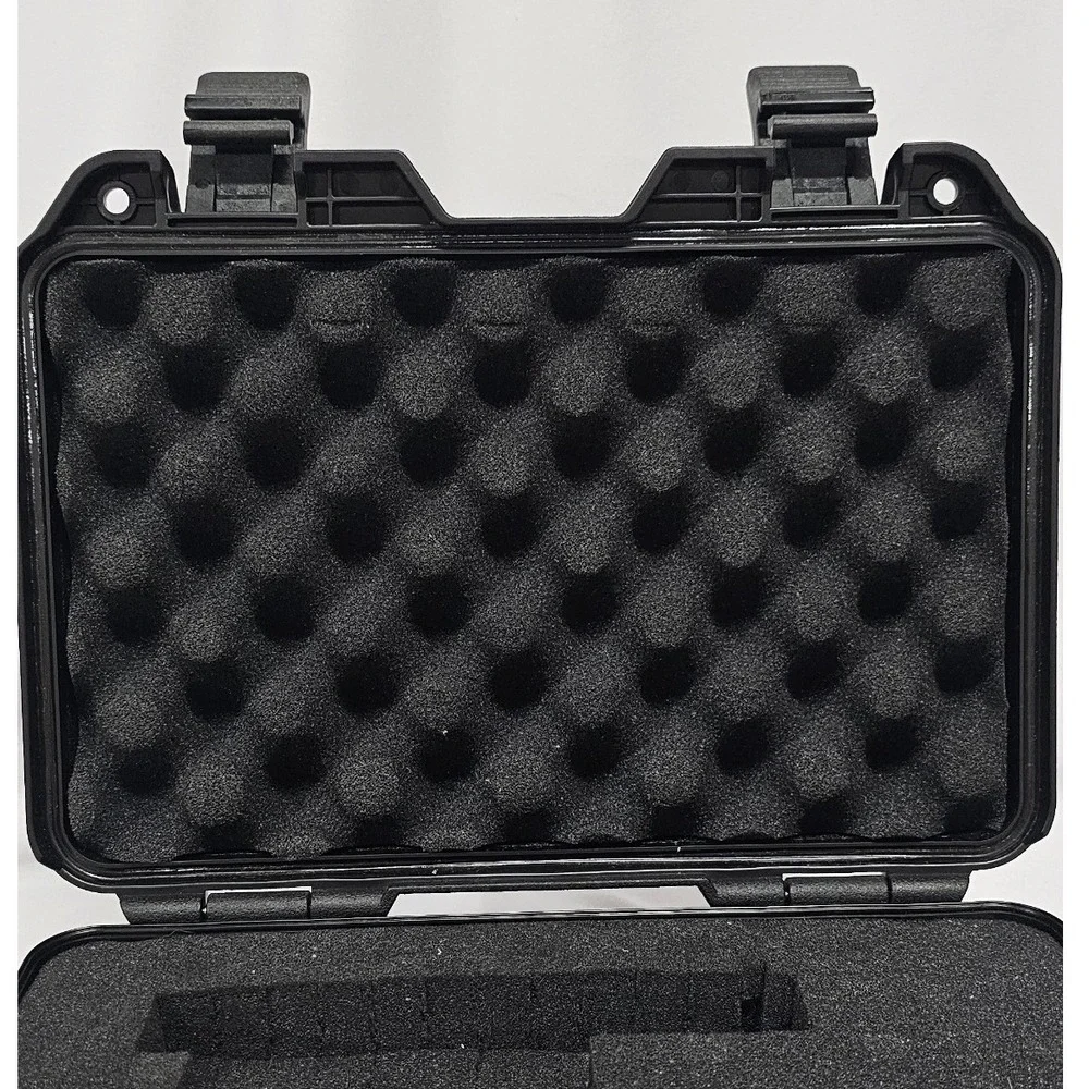 VEVOR Hard Shell Protective Case with Foam Black Rugged Equipment Carry Box